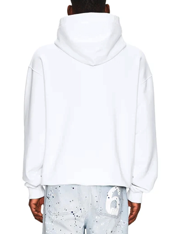 6pm White Zip-Up Hoodie