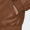 Adicolor Trefoil Brown Leather Jacket