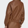 Adidas Brown Leather Jacket