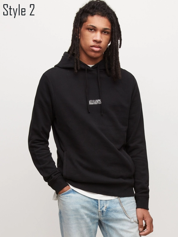 All saints black sweatshirt best sale