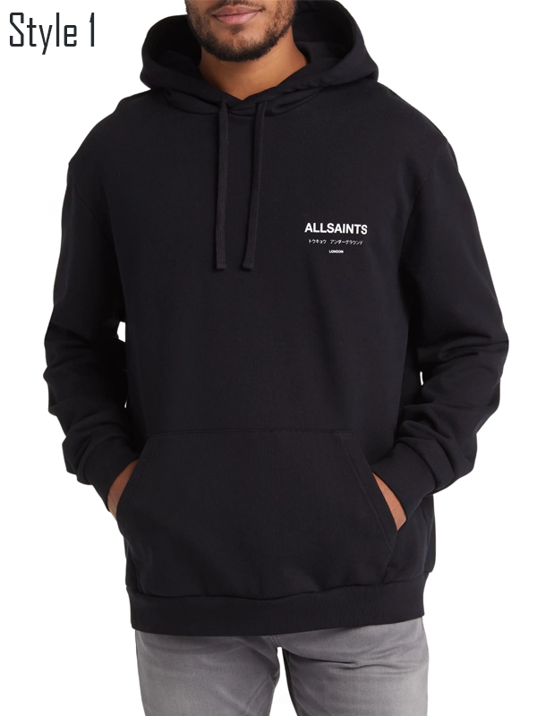 All Saints Underground Oversized Pullover Hoodie