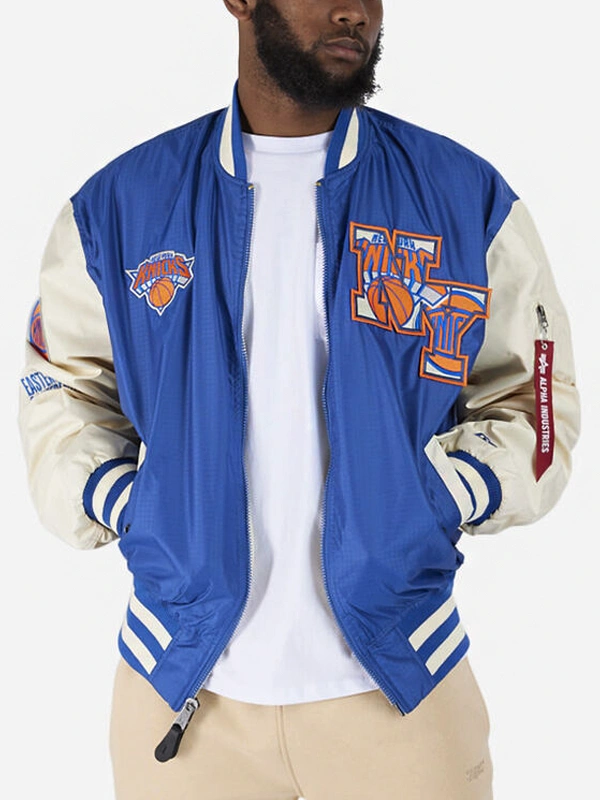 Alpha Industries MA-1 New York Knicks Bomber Jacket