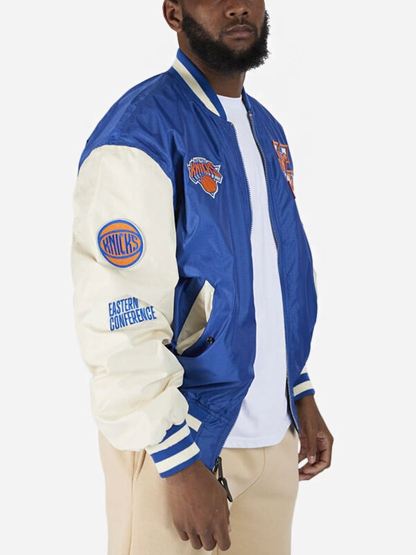 Alpha Industries New York Knicks MA-1 Blue Bomber Jacket