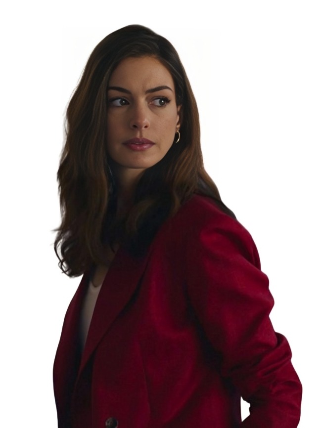 Anne Hathaway The Idea of You Red Blazer