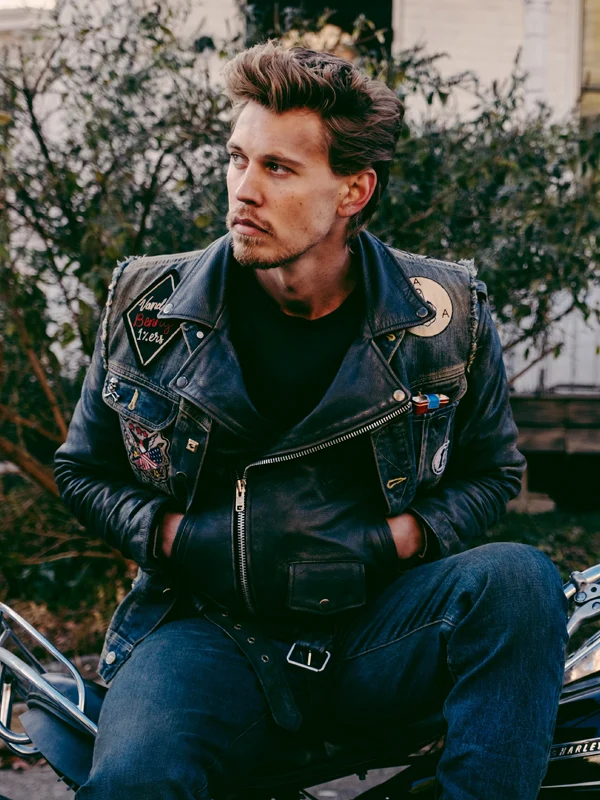 Austin Butler The Bikeriders Blue Denim Vest