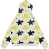 BAPE White, Yellow, and Green Stars Osaka Zip Hoodie