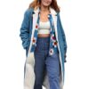 Blake Lively It Ends With Us Denim Shearling Coat