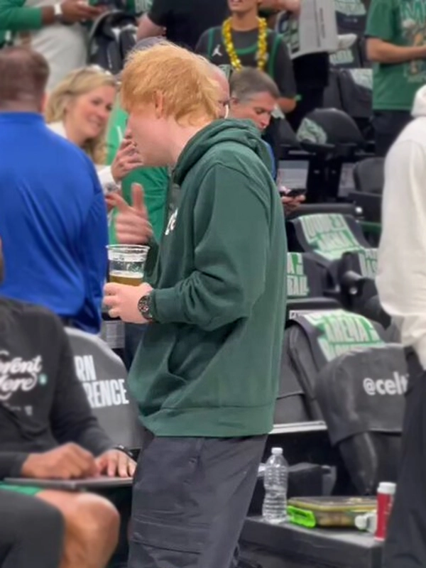 Boston Celtics Ed Sheeran Green Hoodie