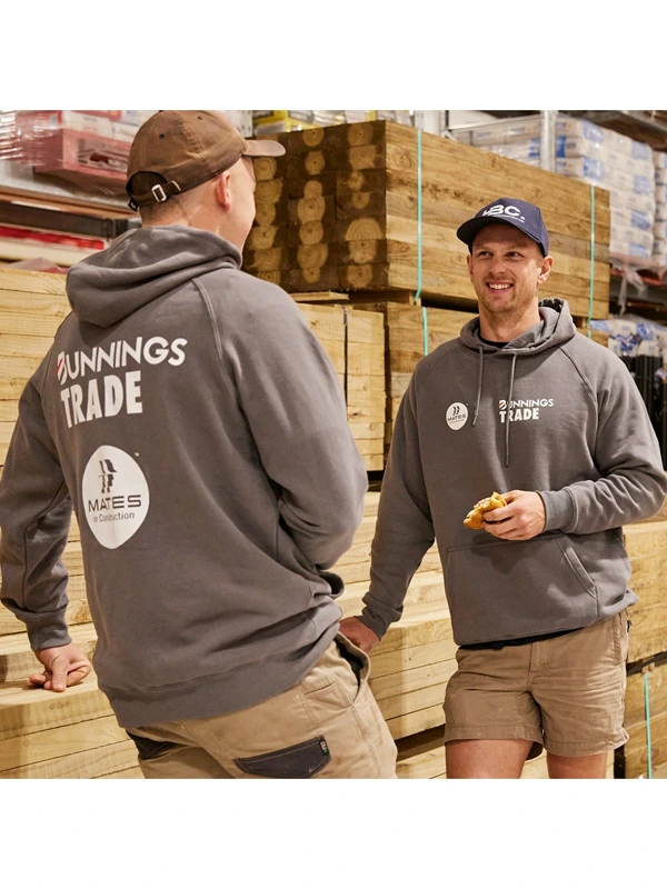 Bunnings Trade Hoodie Grey