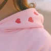 CHASING SUNSET PINK PALM PUFF HOODIE