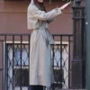 Dakota Johnson Beige Trench Coat Materialists