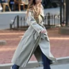 Dakota Johnson Materialists Beige Trench Coat