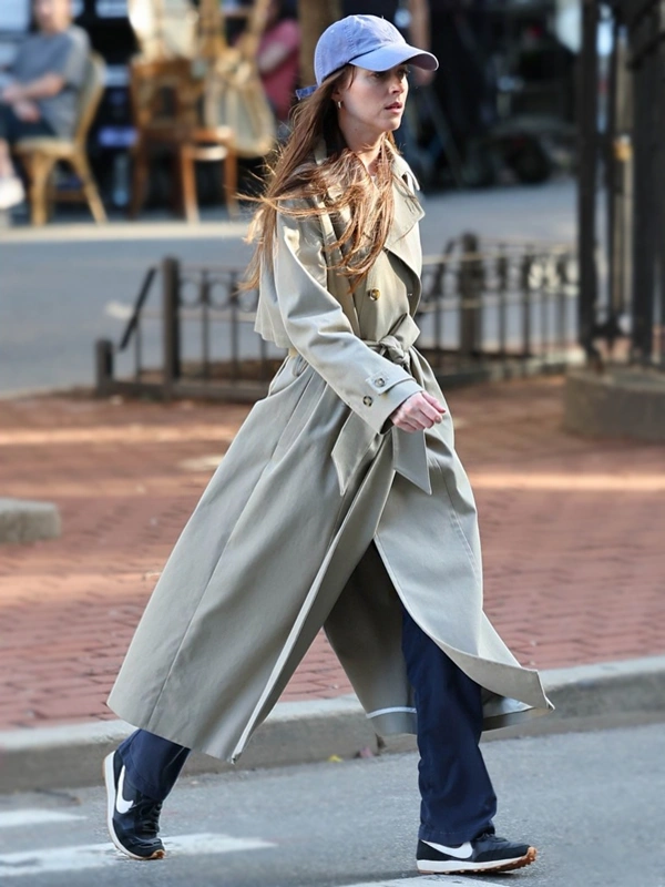 Dakota Johnson Materialists Beige Trench Coat