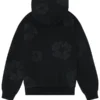 Denim Tear Mono Cotton Wreath Hoodie Black