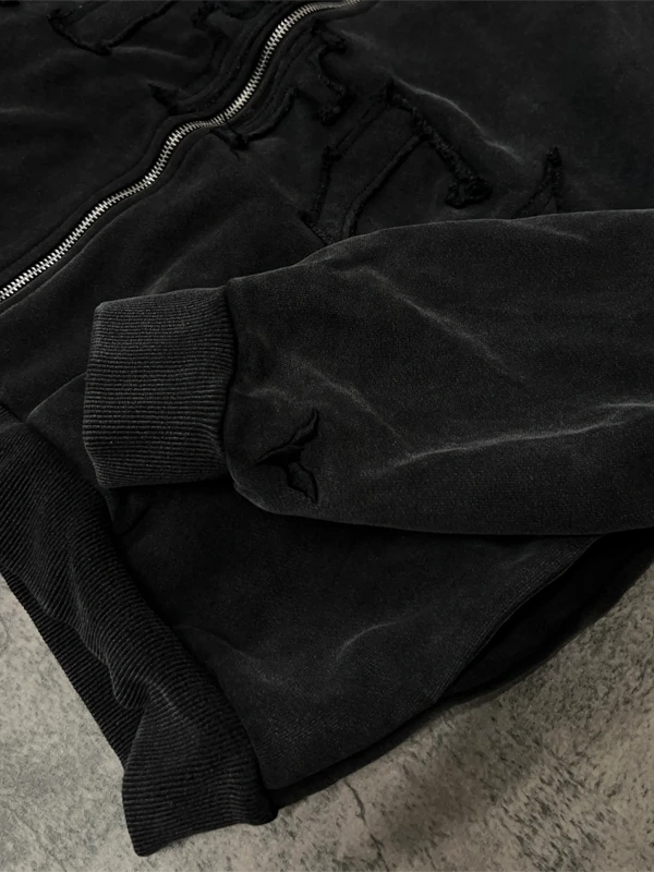 Ditch Zip-Up Hoodie Black