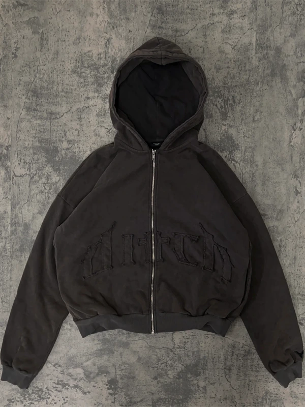 Ditch Zip-Up Hoodie Brown