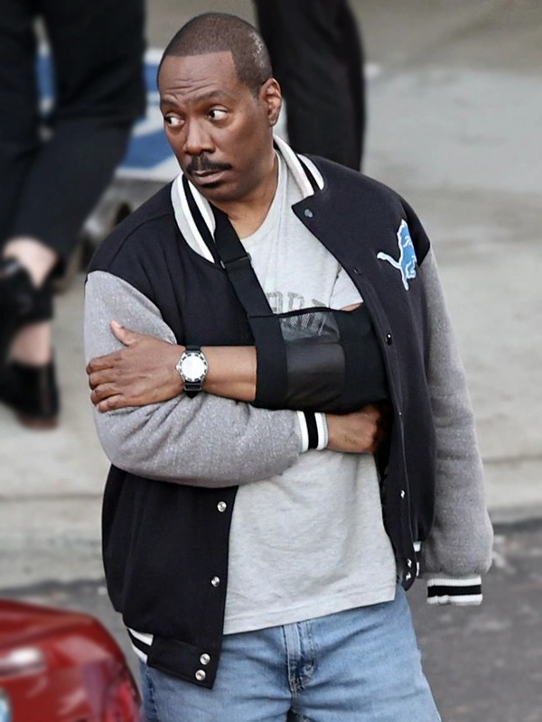 Eddie Murphy Beverly Hills Cop 4 Detroit Lions Varsity Jacket