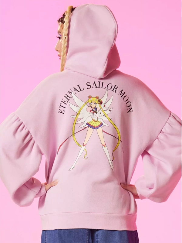 Eternal Sailor Moon Pink Hoodie