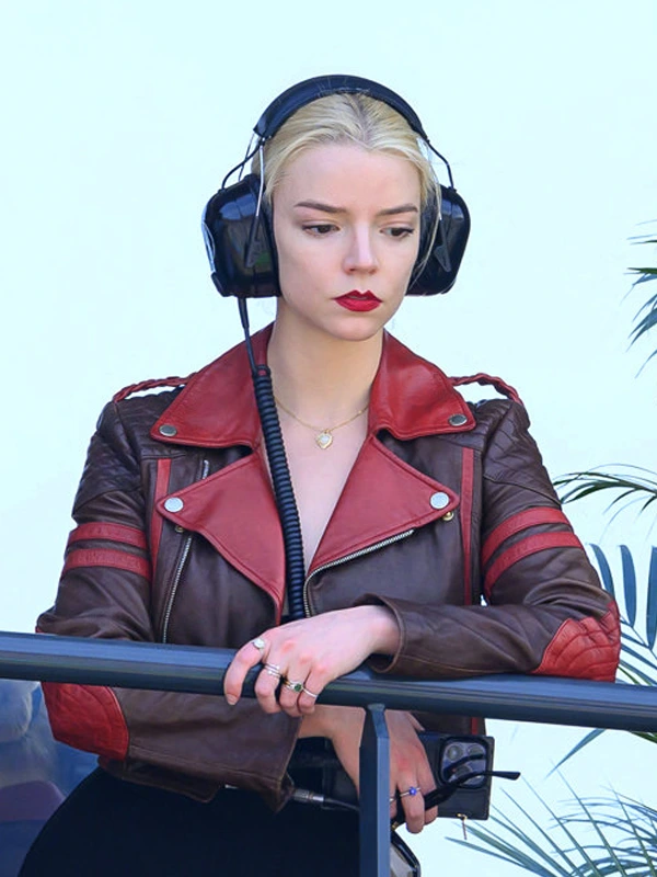 F1 GP Monaco Anya Taylor Joy Leather Jacket