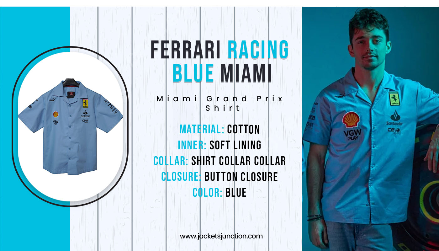 Ferrari Miami Shirt Blue