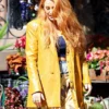 It Ends With Us 2024 Blake Lively Mustard Coat