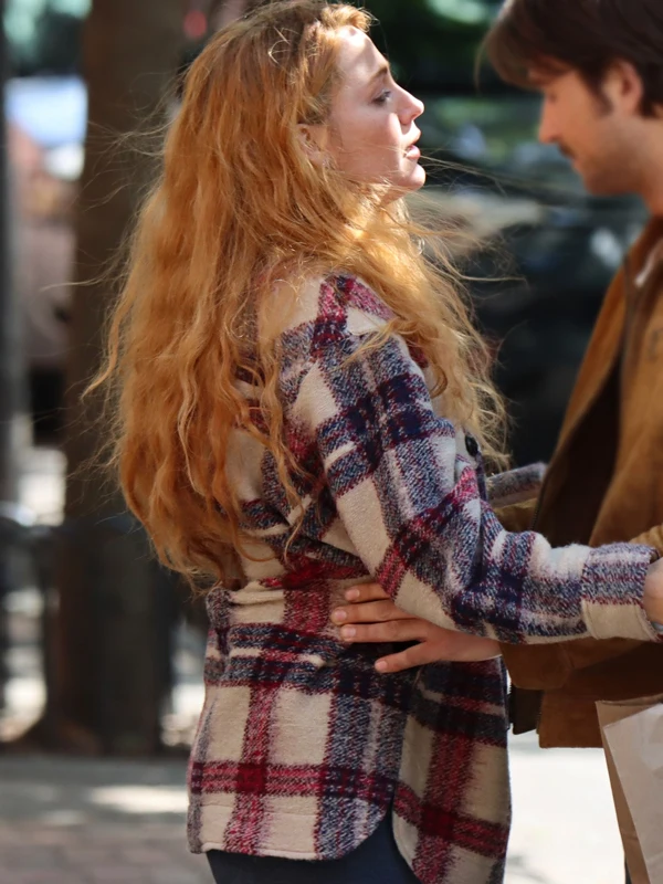 It Ends With Us Lily Bloom Plaid Jacket