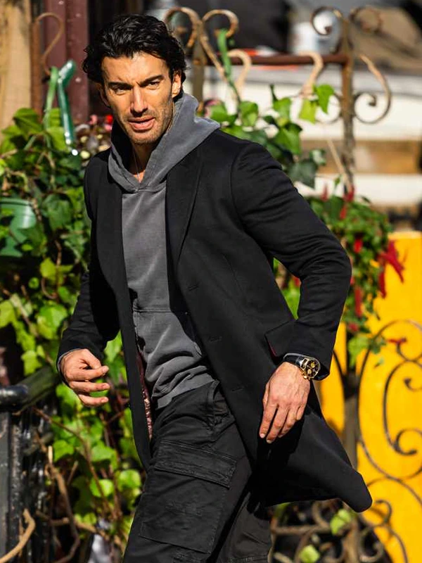 It Ends with Us Justin Baldoni Black Coat