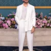 Jonathan Bailey 2024 Bridgerton Premiere White Suit