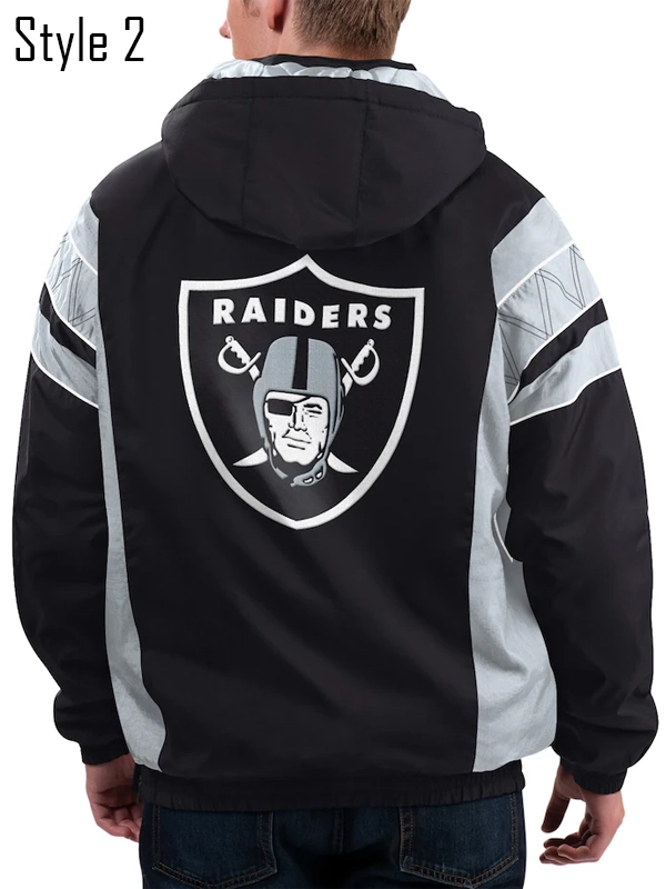 Las Vegas Raiders Half-Zip Starter Jacket