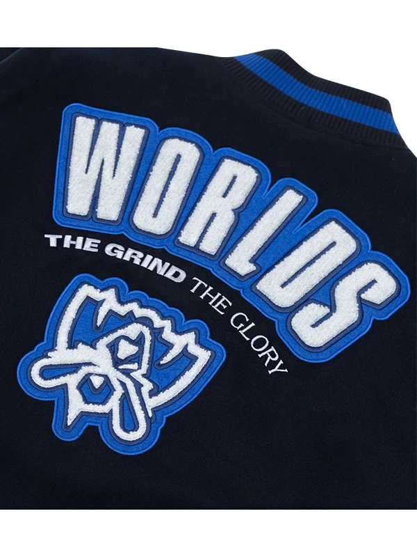 League Of Legends Worlds 2023 Black Varsity Jacket