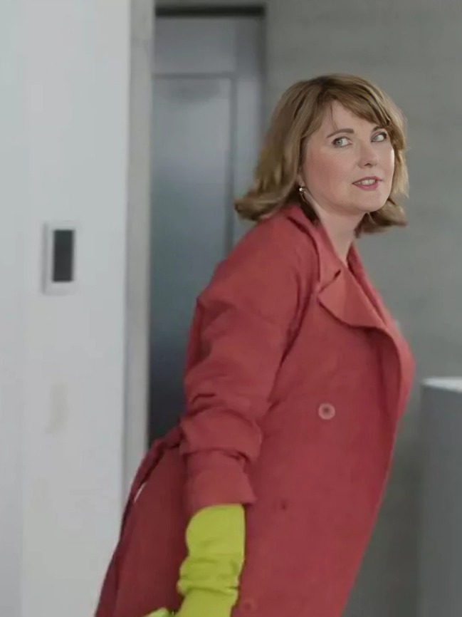 My Life is Murder S04 Coat | Lucy Lawless Pink Trench Coat