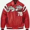 Pelle Pelle Encrusted Varsity Leather Jacket