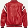 Pelle Pelle Red Encrusted Varsity Jacket