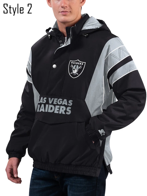 Raiders Half-Zip Jacket