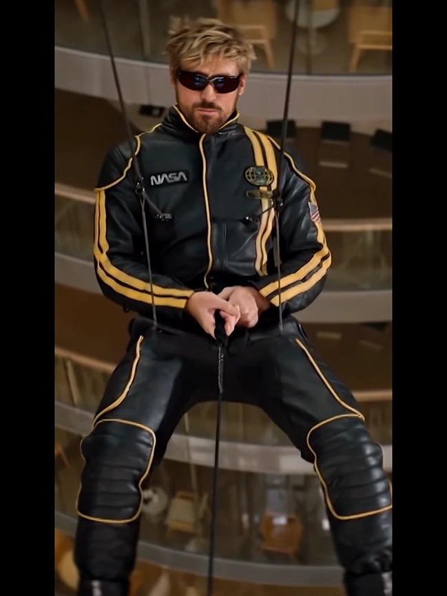 Ryan Gosling The Fall Guy Yellow Stripes NASA Jumpsuit