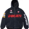 Supreme Ducati Black Hooded Racing Jacket