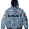 Supreme Ducati Blue Hooded Racing Jacket