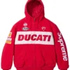 Supreme Ducati Red Hooded Racing Jacket