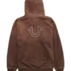 Supreme True Religion Zip-Up Hoodie Brown