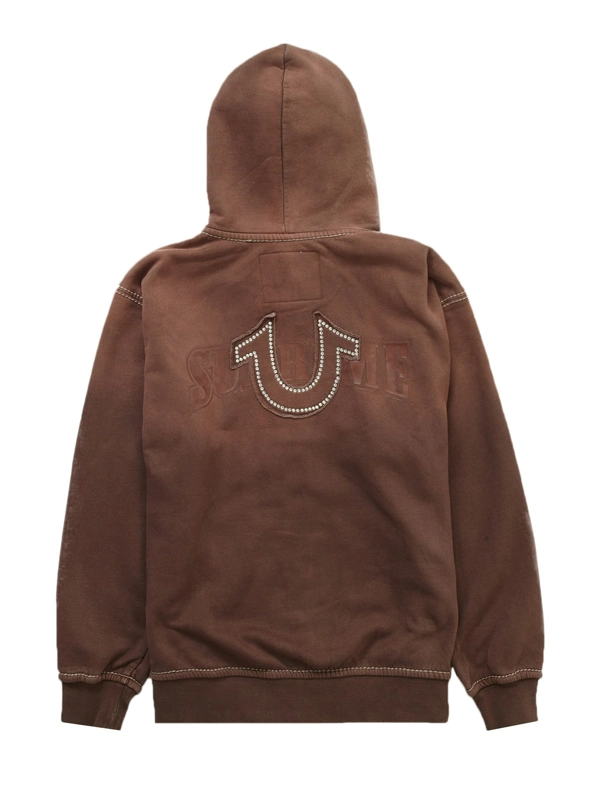 Supreme True Religion Zip-Up Hoodie Brown