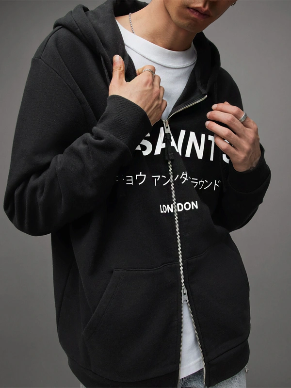 Underground Oversized Zip-Up Hoodie