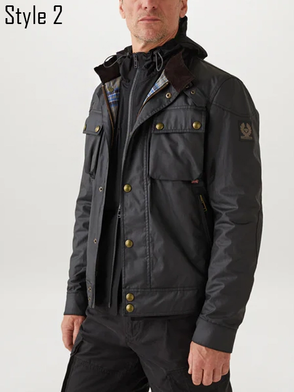 Waxed Cotton Racemaster Jacket Black