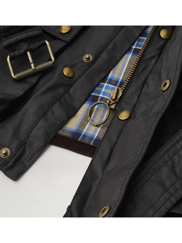 Waxed Cotton Trialmaster Jacket Black