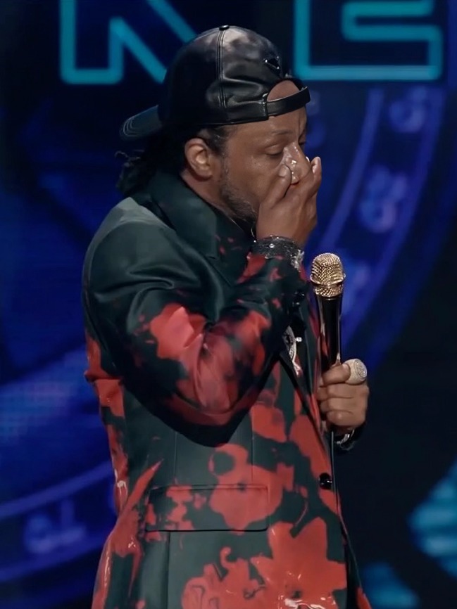 Woke Foke Katt Williams Black and Red Floral Suit