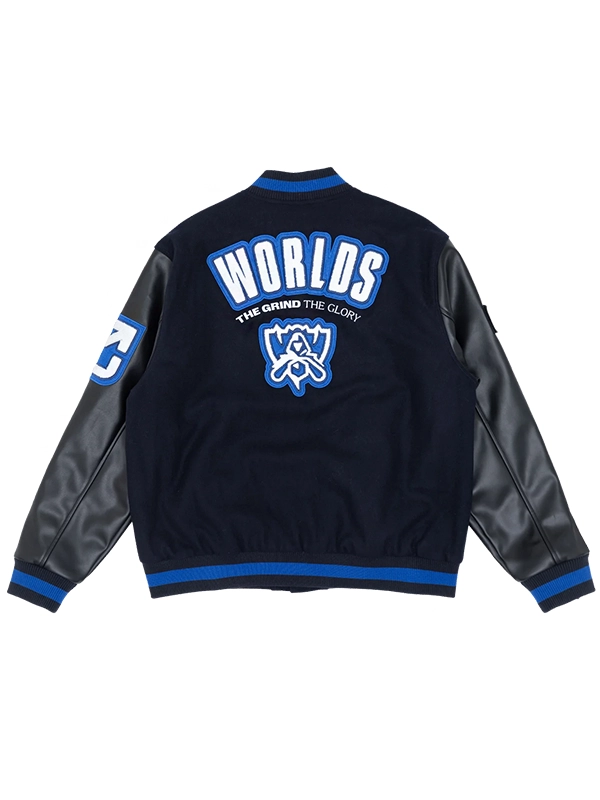 Worlds 2023 Black Varsity Jacket