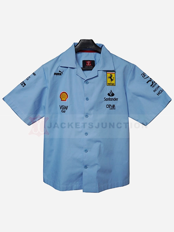 Ferrari Racing Blue Miami Grand Prix Shirt Jackets Junction