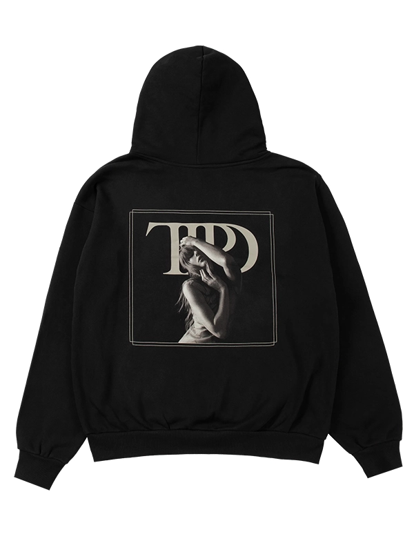 taylor swift the tortured poets department spotify black hoodie