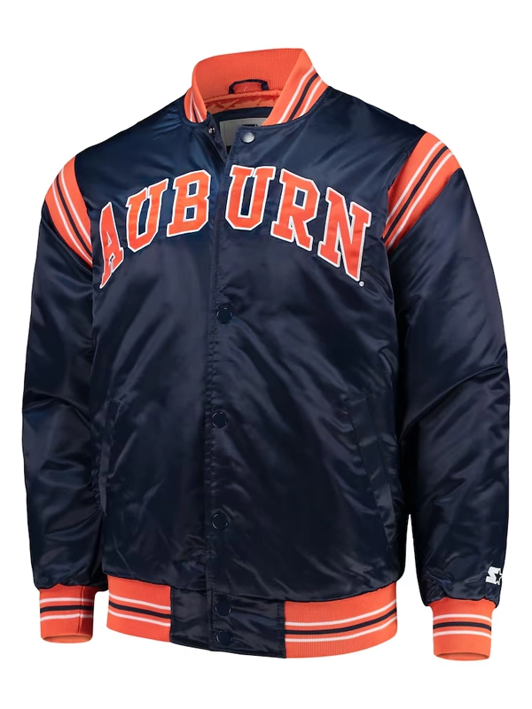 Auburn Tigers The Enforcer Auburn Blue Bomber Jacket