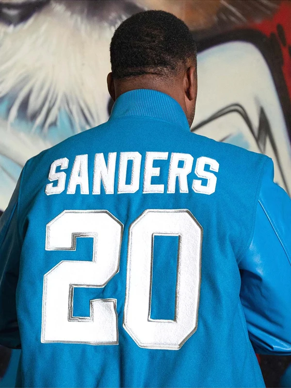 BARRY SANDERS STARTER G.O.A.T. VARSITY JACKET