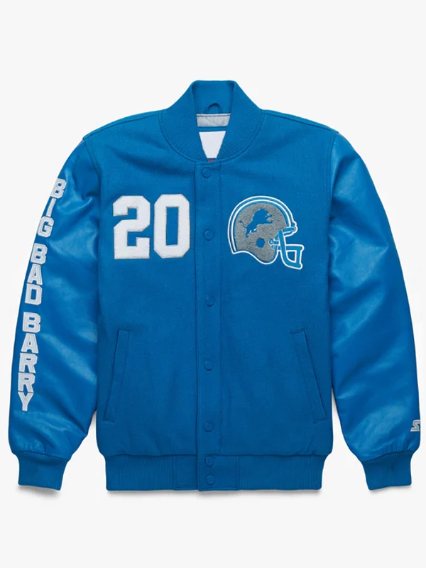 Big Bad Barry Sanders G.O.A.T Varsity Jacket